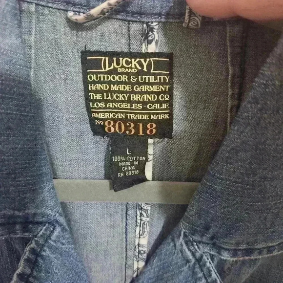 VINTAGE Lucky Brand womens belted utility jacket. Size large - Picture 2 of 7